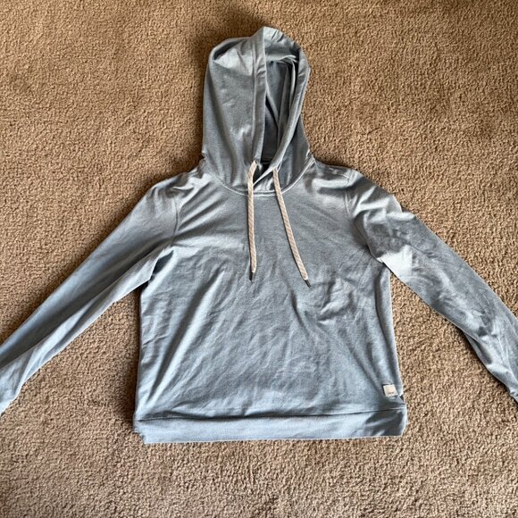 Vuori Halo Essential DreamKnit Performance Hoodie – Blue XS - Picture 3 of 5